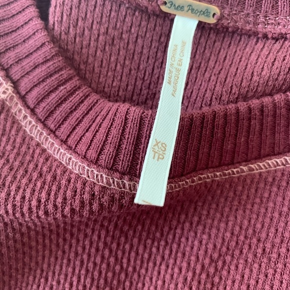 Free People in the Mix Thermal Top Rio Vino NWT - Picture 9 of 9